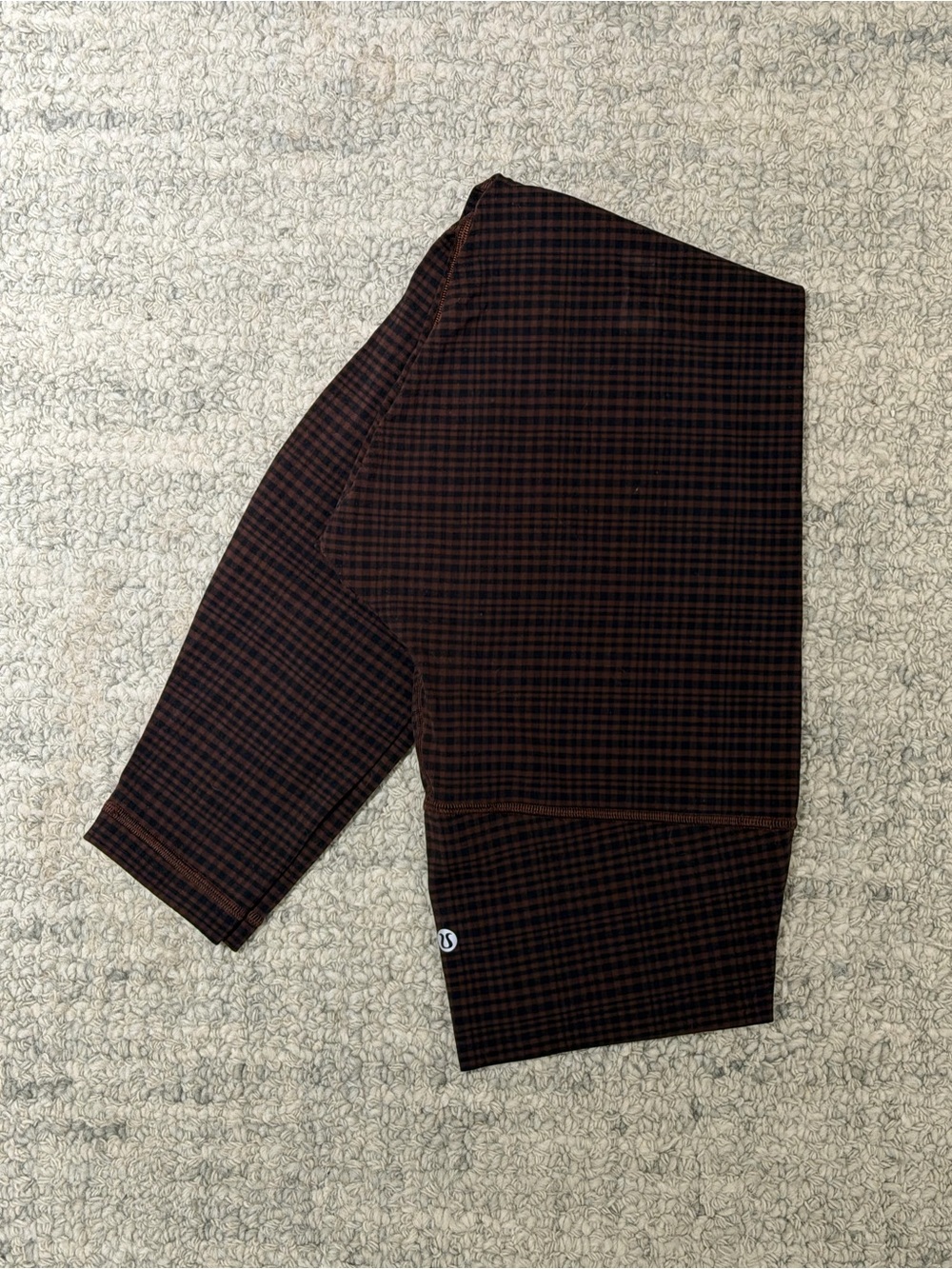 Lulu Lemon Brown Plaid Align Leggings
